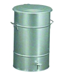 Galvanized bucket with pedal 70 liters 9812